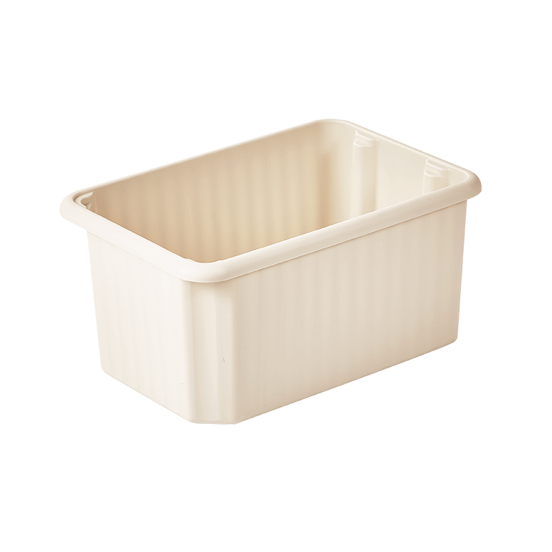 Mori Girl Stackable Storage Basket (L)(Beige)